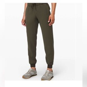 Lululemon Athletica olive green Joggers